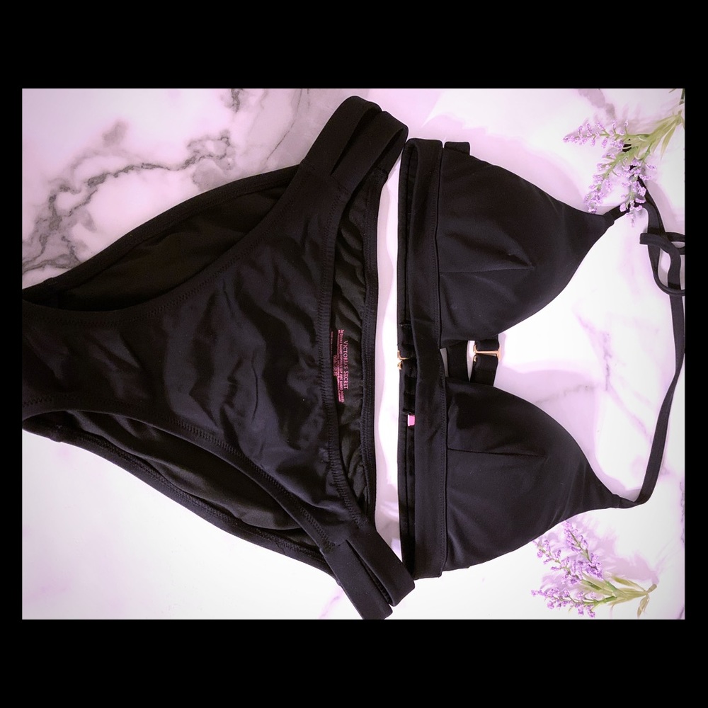 Victoria secret bathing suit. Black, double straps